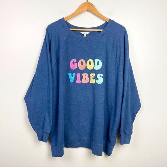 Wildfox | Good Vibes Statement Sweatshirt - Picture 2 of 7